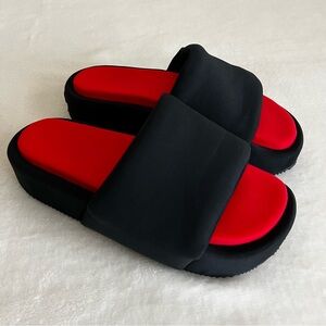 Y-3 by Yohji Yamamoto Neoprene Platform Slides